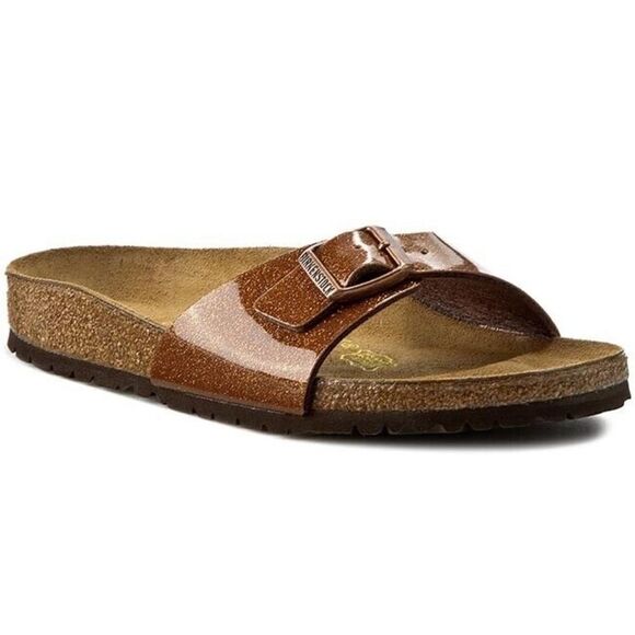 Birkenstock NWT Madrid Birkoflor Magic Galaxy Bronze Size 43 - Picture 2 of 10